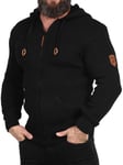 Carisma Kaz Zip Hoodie Strikk - Svart