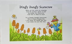 Half a Donkey The Dingly Dangly Scarecrow Cotton Tea Towel