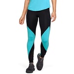 Under Armour Women Rush Legging - Black/Breathtaking Blue/Black (002), Medium