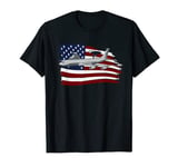 E-3 Sentry AWACS Plane T shirt Us Flag USA T-Shirt