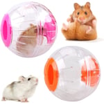 Hamster Gym Ball Set med 2 Hamster Gym Ball Plast Gerbil Leksak Boll*