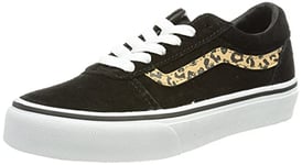 Vans Ward Seasonal Basket, (Suede) Black/Cheetah, 27 EU