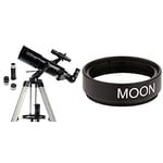 Celestron 21087 PowerSeeker 80AZS Telescope - Black & 94119-A 1.25 Inch Moon Filter