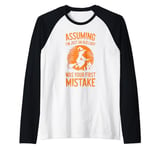 Assuming I'm Just An Old Lady Was Your First Mistake Witch Raglan Baseball Tee