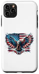Coque pour iPhone 11 Pro Max Aigle USA Flag Patriotic 4th of July T-shirt