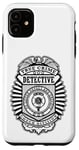 Coque pour iPhone 11 Badge de police amusant True Crime Detective Division