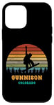Coque pour iPhone 12 mini Gunnison Colorado Vintage Sun Snowboard Snowboarder Vacay