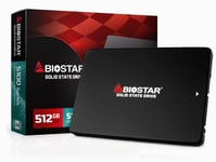 Neuf 512GB SSD Disque Dure SSD BIOSTAR 6.3cm SATA III S100-512GB 1083