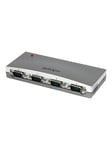 StarTech.com 4 Port USB to Serial RS232 Adapter - DB9M - RS232 Extension - Serial to USB (ICUSB2324) - serial adapter - USB - RS-232 x 4