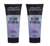 Alberto Balsam Wet Look Styling Gel For Hair 200ml x 2