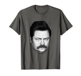 Parks & Recreation Ron Swanson Head T-Shirt