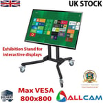 ACFS1068 Short Exhibition Display Stand TV Trolley Floor Stand for 50-120" TVs