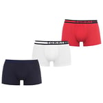 Tommy Hilfiger Men Boxer Short Trunks Underwear Pack of 3, Multicolor (Navyblazer/Tangored/PVHwhite), M