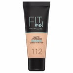 Maybelline Fit Me Matte + Poreless Foundation - 112 Soft Beige