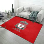 Fotbollslag Logotyp Area Matta Halkfri Golvmatta Dörrmatta Liverpool Matta Lämplig För Sovrum Inomhus Och Utomhus 80*120cm