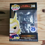 Funko Pop Animation My Hero Academia All Might Funimation 25 Years Chrome 248