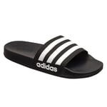 adidas Badtofflor Adilette Shower - Svart/vit Barn, storlek 35