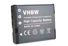 vhbw 1x Batterie compatible avec Casio Exilim EX-ZR200BK, EX-ZR200RD, EX-ZR300, EX-ZR200WE, EX-ZR300GD appareil photo (1100mAh, 3,6V, Li-ion)