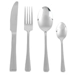 Salter BW031402EU7 Buxton 24 Piece Cutlery Set, Stainless Steel Service for 6 People, Tableware Including Forks, Knives, Teaspoons and Table Spoons, Dishwasher Safe Flatware