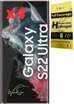 [Pack 4 Pièces Pour Samsung Galaxy Series 4 Films De Protection D'écran Hydrogel 3d | Anti-Choc | Compatible Coques | Film Protecteur Souple | Mieux Qu'un Verre Trempé (Galaxy S22 Ultra)