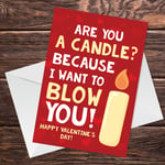 Rude Valentines Day Card For Him Boyfriend Husband Funny Valentines Love Card