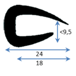 Pvc Fenderlist C1548d Sort 12m