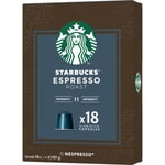 Starbucks Nespressos Espresso Roast-kaffekapsel, 18 kapsler, 103 g