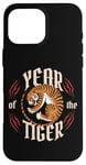 iPhone 16 Pro Max Year of the Tiger Fierce Traditional Vintage Chinese Zodiac Case