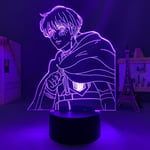 Attack on Titan Armin Arlert lampa Anime Ljus 3D LED Nattlampa 16 Färgväxlande Bordlampa för Heminredning Dekorativ Julgåva Barn Manga Li