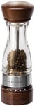 Cole & Mason H12301G Keswick Forest Dark Wood Pepper Mill, Gourmet Precision+, Stained Beech/Acrylic, 180 mm, Single, Includes 1 x Pepper Grinder