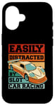 Coque pour iPhone 16 Easily Distracted By Slot Car Racing RC Car Minicar Slot