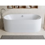 Vente-unique.com Baignoire îlot design - 221 L - 170 x 75 x 58 cm - Blanche - KATOUCHA