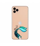 Coque Iphone 11 PRO MAX sirene mermaid bleu transparente