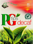 PG Tips Decaffeinated 80 Teabags (Pack of 3, Total 240 Teabags) Brand New