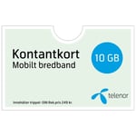 Telenor kontantkort för 4G mobilt bredband i 1 månad (10 GB)