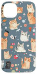 iPhone 14 Plus Adorable Cat Patterns Design Cute kittens patterns Case