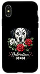 Coque pour iPhone X/XS Roses Flowers Dalmatian Mom Dalmatians Dal Dally Dog