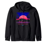 Back To The Future 1985 Neon Delorean Sunset Sweat à Capuche