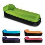 Chaise Longue Gonflable Portable Air Beds Sleeping Sofa Couch Pour Voyager Camping Beach Backyard, Orange