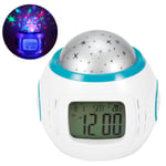 Star Sky Projector LED Music Alarm Clock Multifunction Calendar Temperature SG