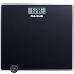 Paul Russells Digital Bathroom Scales, Bath Scales, Body Weight, Weighing Scale for Fitness with High Precision Sensors, Accurate Weight Machine for Humans (st/lb/kg) 30X30cm150KG Wide Platform Black