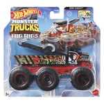 Bone Shaker Hot Wheels Monster Trucks: Big Rigs Diecast Vehicle (HWN89)