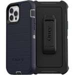 OtterBox Defender Series Coque sans écran pour iPhone 12 et iPhone 12 Pro – Varsity Blues (Sauge du désert/Bleu Robe)