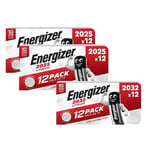 Energizer Batteri 2xCR2025 12/fp + CR2032 12/fp