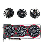 Ventilateur GPU Sapphire Jas6900 XT,pour NITRO + AMD Radeon RX 6700 6800 6900 XT,refroidissement de carte plongeant,87mm,95mm - Type 3PCS