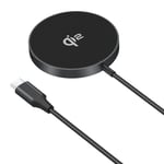 Magnetic Wireless Charger 15W Qi2 – Wireless Pad Mag Safe iPhone,Samsung – Black