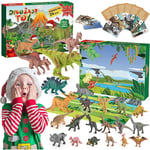 Barnens Dinosaurie Julkalender, 24 Dagars Nedräkning Dinosaurie Kalender Leksak, Pojkar Flickor Barn Tonåringar Julkalender, Barnens Julgåva