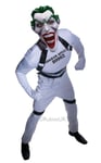 Mens Batman Arkham City White Rogues Joker Fancy Dress Costume Medium