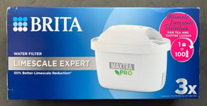 BRITA MAXTRA Pro Limescale Expert Water Filter Cartridge Refill 3 Pack