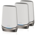 Netgear Orbi AXE11000 Quad-Band Mesh Wi-Fi 6E System (White) [3 Pack]